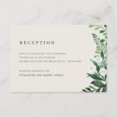 温室水彩植物結婚披露宴 エンクロージャーカード (正面)