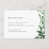 温室水彩植物結婚披露宴 エンクロージャーカード (正面)