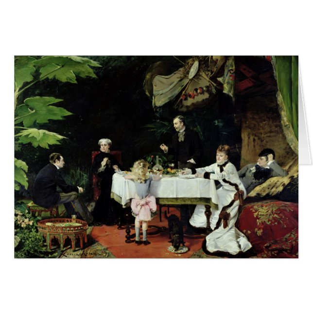 温室1877年の昼食会 (正面横)