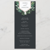 温室 | 水彩植物婚礼仪式 プログラム (正面)