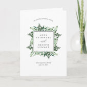 温室 |水彩植物学結婚院 プログラム (正面)