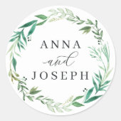 温室 |水彩植物学結婚院 ラウンドシール (正面)