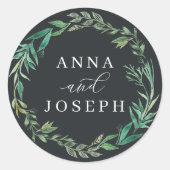 温室 |水彩植物学結婚院 ラウンドシール (正面)