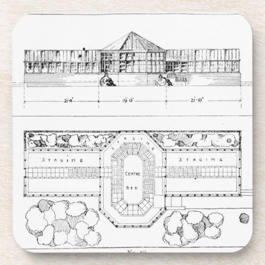 温室、温室およびGrのための暖房装置 コースター (正面)