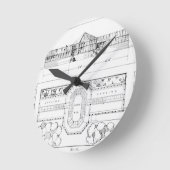 温室、温室およびGrのための暖房装置 ラウンド壁時計 (傾斜)