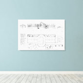 温室、温室、Grの暖房システム キャンバスプリント (インサイチュ (ウッドフロア))