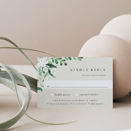 温室 | Water Color Botanical Meal Choice 出欠カード