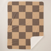 温市松模様に色のヴィンテージ シェルパブランケット (正面)
