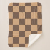 温市松模様に色のヴィンテージ シェルパブランケット (正面)