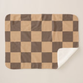 温市松模様に色のヴィンテージ シェルパブランケット (正面(横))