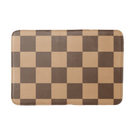 温市松模様に色のヴィンテージ バスマット