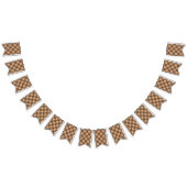 温市松模様に色のヴィンテージ バンティングフラッグ (全)