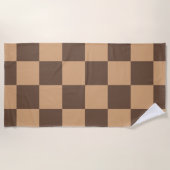 温市松模様に色のヴィンテージ ビーチタオル (正面)