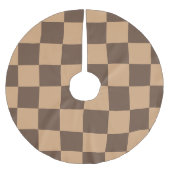 温市松模様に色のヴィンテージ ブラッシュドポリエステルツリースカート (正面)