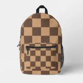 温市松模様に色のヴィンテージ プリントバックパック (正面)