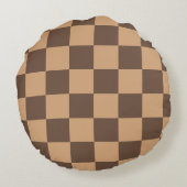 温市松模様に色のヴィンテージ ラウンドクッション (裏面)