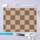 温市松模様に色のヴィンテージ 薄葉紙 (クラフト)