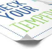 温度を確認して ポスター (角)