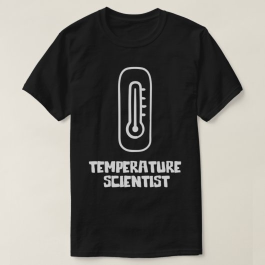 温度科学者の温度計 Tシャツ (デザイン正面)