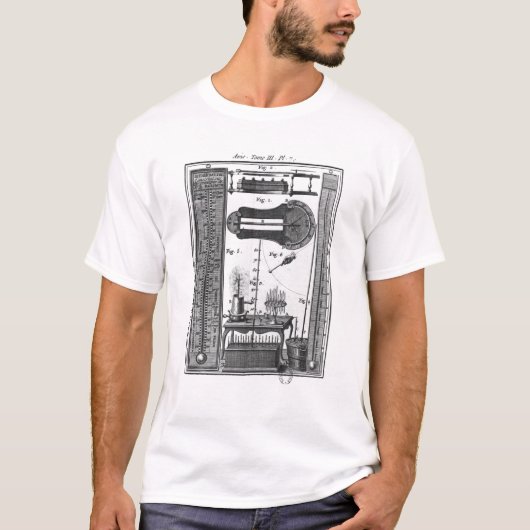 温度計および高音計 Tシャツ (正面)