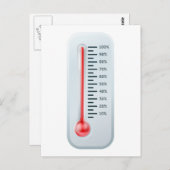 温度計イラストレーション ポストカード (正面/裏面)