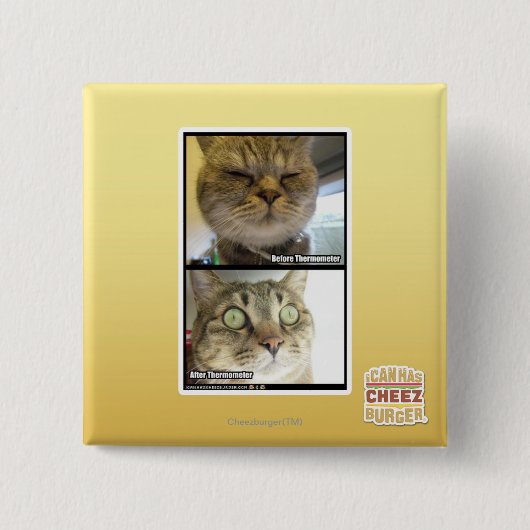 温度計 缶バッジ (正面)