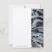 温度霜、フラットノートカード ノートカード (裏面)