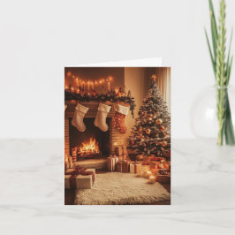 温暖なホリデーグロー シーズンカード