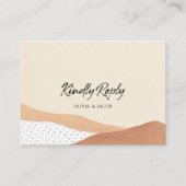 温暖な砂漠 | Boho Wedding RSVPカード エンクロージャーカード (正面)