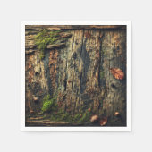 温暖な秋の泥まみれの木擦り切れたのデコパージュ スタンダードカクテルナプキン (正面)