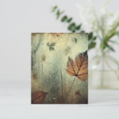 温暖な秋の霧のガラス窓スクラップブック紙 (スタンド正面)