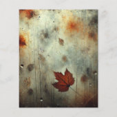 温暖な秋の霧のガラス窓スクラップブック紙 (裏面)