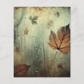 温暖な秋の霧のガラス窓スクラップブック紙 (正面)