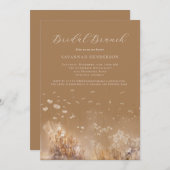 温暖ニュートラルブライダルブランチ招待状 招待状 (正面/裏面)