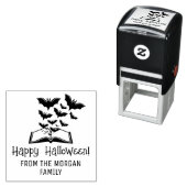 温暖化こうもりブックハッピーハローウィンウィッシュ名 セルフインキングスタンプ (インサイチュ)