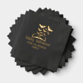 温暖化こうもりブックハッピーハローウィンウィッシュ名 箔ナプキン (インサイチュ (積み重ね))