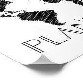 温暖化に反対する惑星Bの世界はない ポスター (角)