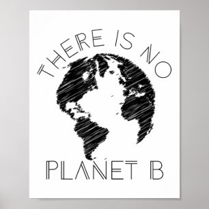 温暖化に反対する惑星Bの世界はない ポスター
