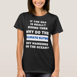 温暖化に関する政治気候変動問題 Tシャツ
