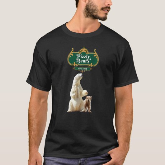 温暖化の影響でピッツライベアの方が一般的 Tシャツ (正面)