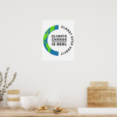 温暖化の気候変動を乗り越えた惑星 ポスター (キッチン)