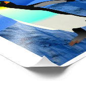 温暖化ストップ率の変化ペンギン皇帝 フォトプリント            (角)