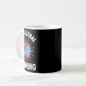 温暖化ストップ環境対策アクセス コーヒーマグカップ (正面左)