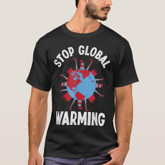 温暖化ストップ環境対策アクセス Tシャツ (正面)