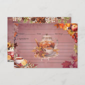 温暖化ワスセイルレシピカード エンクロージャーカード (正面/裏面)