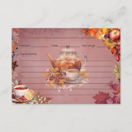 温暖化ワスセイルレシピカード エンクロージャーカード