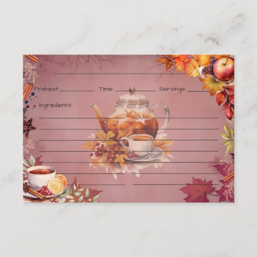 温暖化ワスセイルレシピカード エンクロージャーカード (正面)