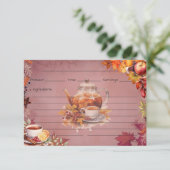 温暖化ワスセイルレシピカード エンクロージャーカード (スタンド正面)