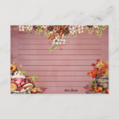 温暖化ワスセイルレシピカード エンクロージャーカード (裏面)