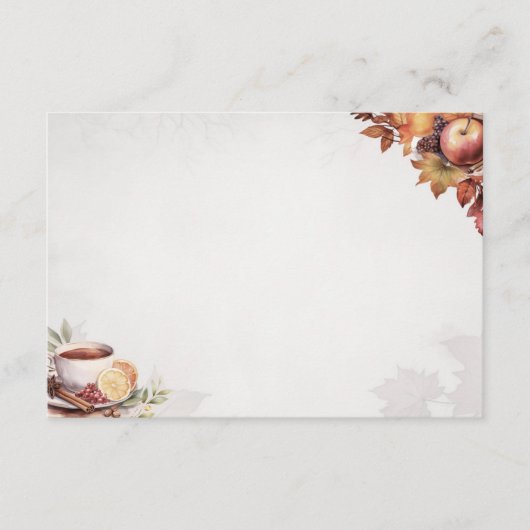 温暖化ワスセイル基本空白のレシピカード エンクロージャーカード (正面)